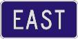 EAST (Interstate) sign M3-2