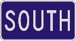 SOUTH (Interstate) sign M3-3