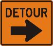 DETOUR sign with right Arrow M4-9R