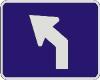 Advance Left Turn Arrow (Interstate) sign M5-2L
