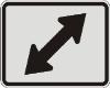 Double Arrow sign M6-5R