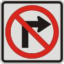 No Right Turn symbol