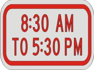 Times Supplemental Plaque sign R7-2p