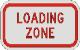 LOADING ZONE sign R8-3b