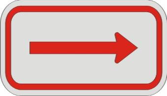 Right Arrow  sign R8-3b