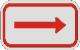 Right Arrow  sign R8-3b
