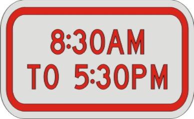 TIMES sign R8-3b
