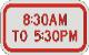 TIMES sign R8-3b