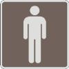 Rest Room (Men) sign