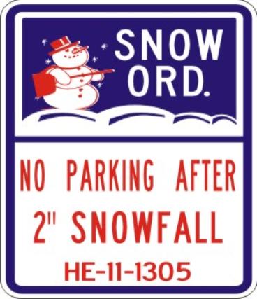 Snow Ord. No Parking After 2