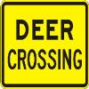 DEER CROSSING (Plaque) sign