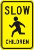 SLOW CHILDRENwith Symbol sign