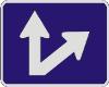 Double Arrow (Interstate) sign M6-7R