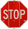 tri-fold stop sign